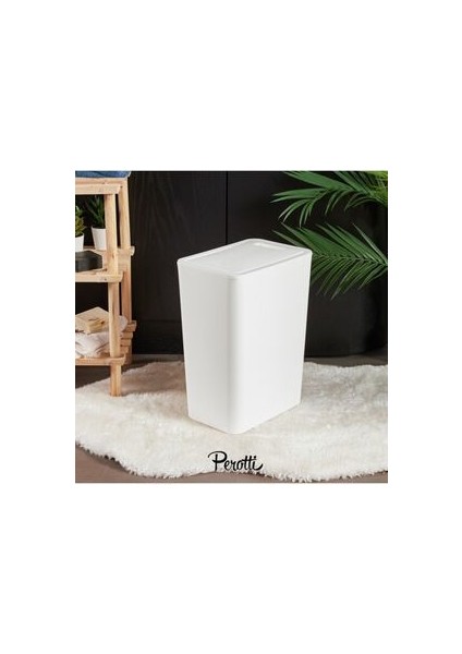 Perotti Molly White Klik Kapaklı Çöp Kovası 12 Lt 13244