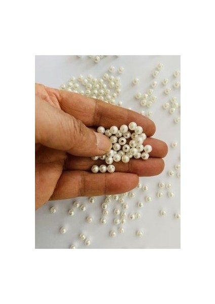 Oya, Abiye, Havlu, Takı ve Çeyizlik El Işleme Plastik Inci. No:6. Krem. fiyatları