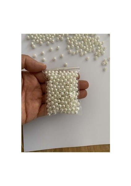 Oya, Abiye, Havlu, Takı ve Çeyizlik El Işleme Plastik Inci. No:6. Krem. fırsatları