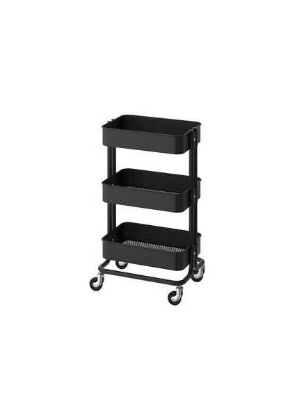 Raskog Servis Arabası, Siyah, 35X45X78 cm