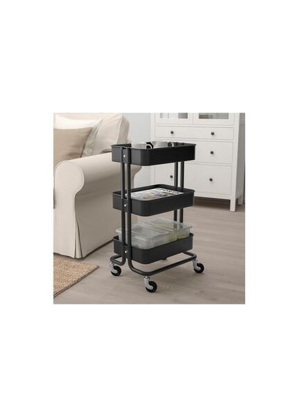 Raskog Servis Arabası, Siyah, 35X45X78 cm fiyatları