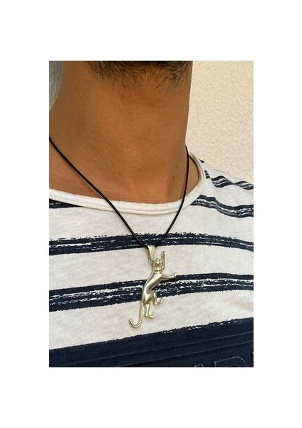 Aslan Model Gümüş Erkek Kolye