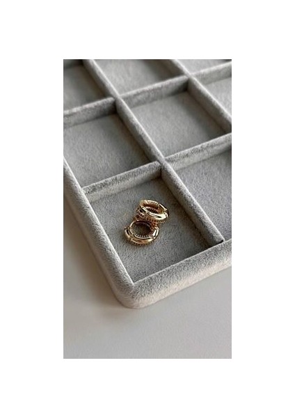 Yeni Sezon Gold Zirkon Taşlı Halka Küpe fiyatları