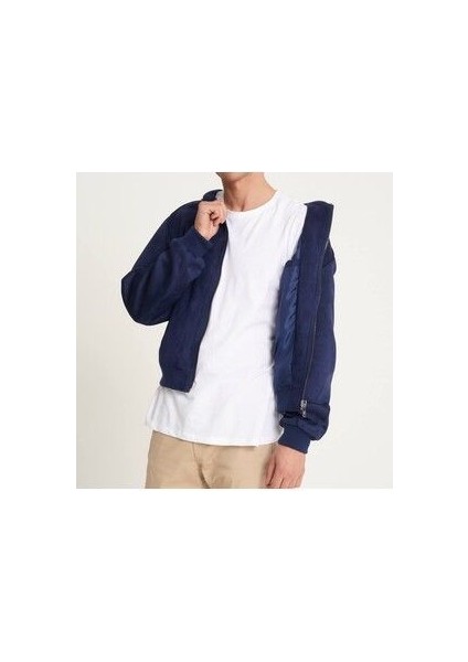 Erkek Lacivert Suni Süet Ceket modelleri