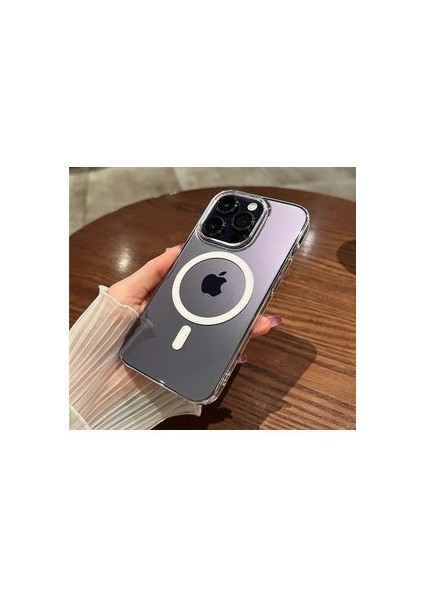 iPhone 11 Uyumlu Sararmaz Magsafe Mika Hafif Sert Parlak Şeffaf Kapak Kılıf modelleri