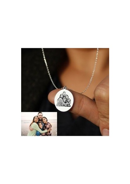 Kişiye Özel Resimli 316L Çelik Kolye