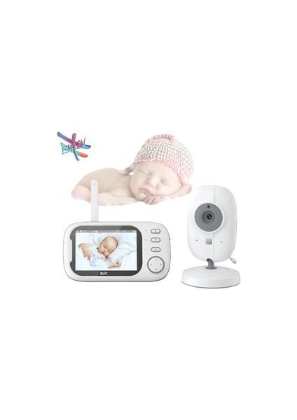 Lobo Gece Görüşlü Bebek Monitörü -Bebek Izleme Kamerası Oda Sıcaklığı Kontrollü Kablosuz