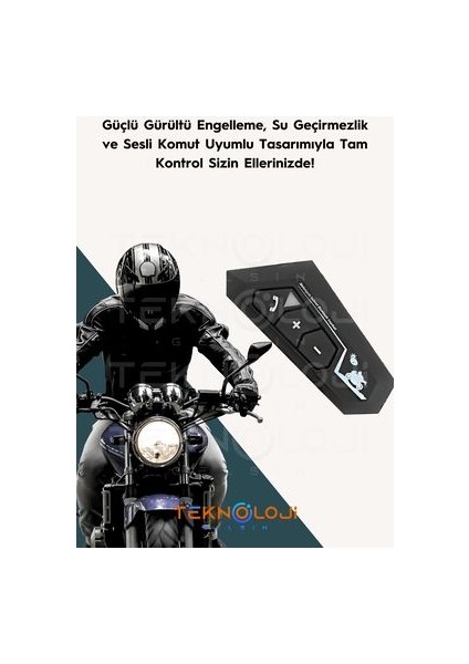 Kask Kulaklığı Intercom Bluetooth Mikrofonlu Kasklar Ile Uyumlu Motosiklet Kulaklığı Gürültüengellme