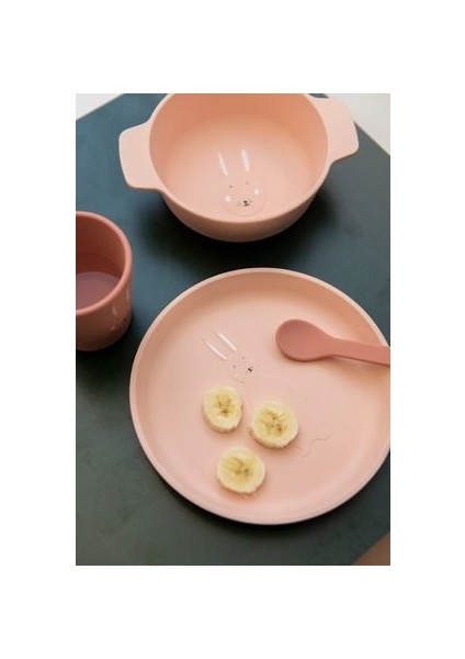 Sılıcone Plate Mrs.rabbıt - Silikon Tabak