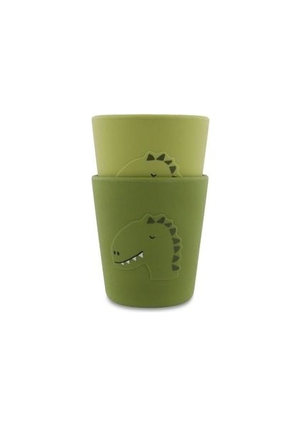 Sılıcone Cup 2 Mr.dino - 2'li Silikon Bardak