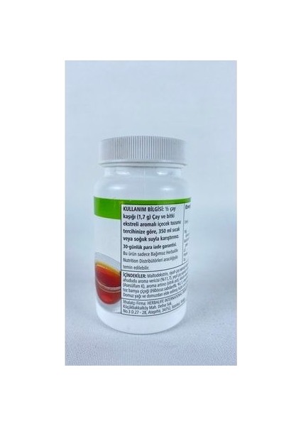 Ahududu Aromalı Konsantre Çay Tozu 50 gr Bitki Ekstreleriyle Zenginleştirilmiş indirimleri