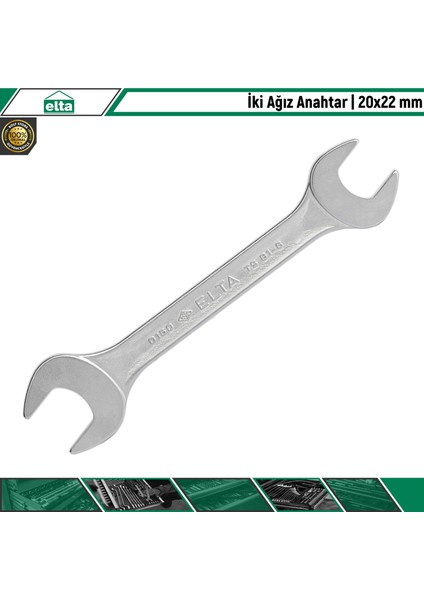 İki Ağız Anahtar 20 x 22 mm