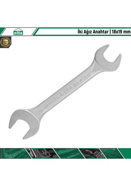 İki Ağız Anahtar 18 x 19 mm