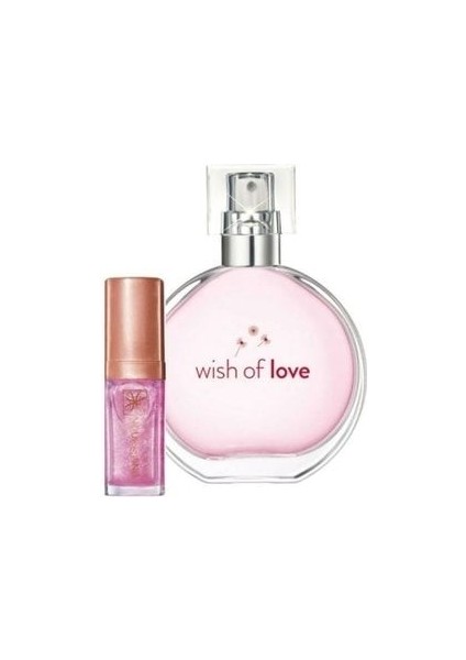 Wish Of Love Kadın EDT ve Shimmering Petal Dudak Yağı Seti 2 Parça