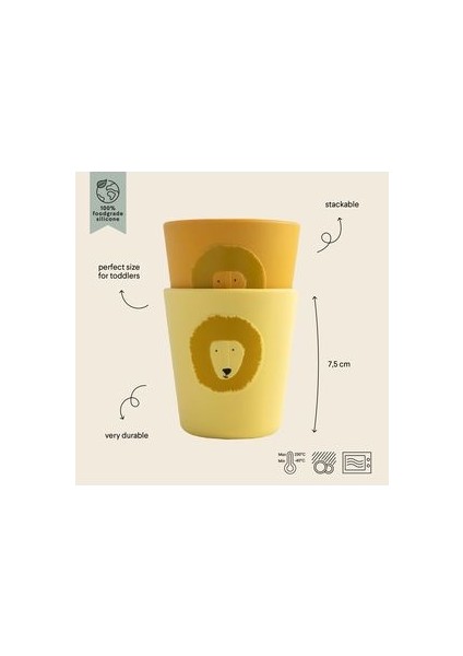 Sılıcone Cup 2 Mr.lıon - 2'li Silikon Bardak fiyatları