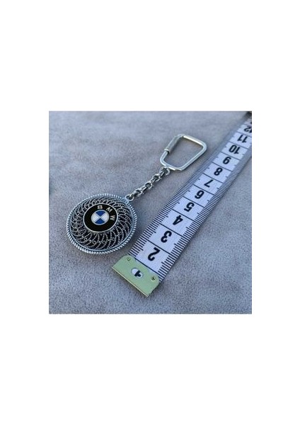 Genel Markalar Bmw Amblemli Telkari Işlemeli Gümüş Anahtarlık fiyatları