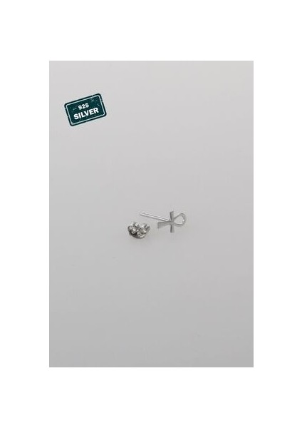 Ankh Model Gümüş Erkek Küpe