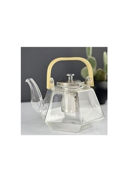 Borosilikat Cam Bambu Saplı Demlik fiyatları