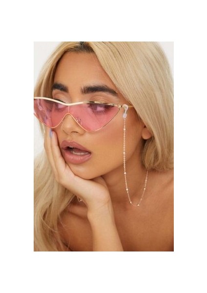 Pembe Altın Kaplama Minik Toplu Gözlük Zinciri fiyatları