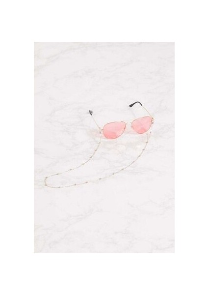 Pembe Altın Kaplama Minik Toplu Gözlük Zinciri fırsatları