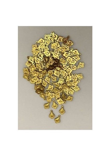 Oya, Abiye, Halhal, Bileklik, Kolye Vb. Pleksi Metalik (Kalın) Kaplama Plastik El Işleme Pul. 20GR.