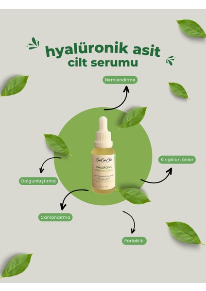 Nemlendirici Canlandırıcı Aydınlatıcı Dolgunlaştırıcı Hyaluronik Asit Peptit Serum Tüm Cilt Tipleri modelleri