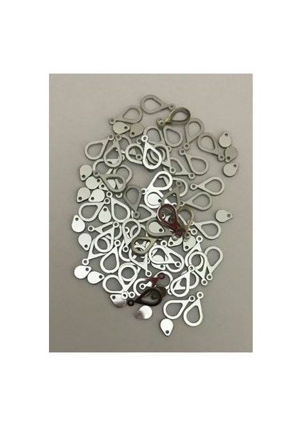 Oya, Abiye, Halhal, Bileklik, Kolye Vb. Pleksi Metalik Kaplama (Kalın) Plastik El Işleme Pul. 20GR.