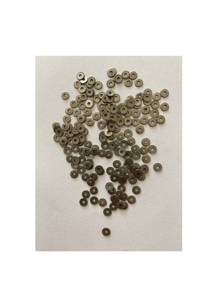 Eskitme Gümüş Oksit Kaplama Paslanmaz Tel Kırma Pul. 4mm.