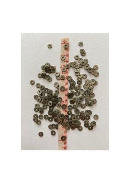 Eskitme Gümüş Oksit Kaplama Paslanmaz Tel Kırma Pul. 4mm. fiyatları