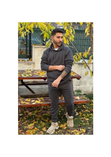 Füme 3 Iplik Eşofman Takımı Kalın