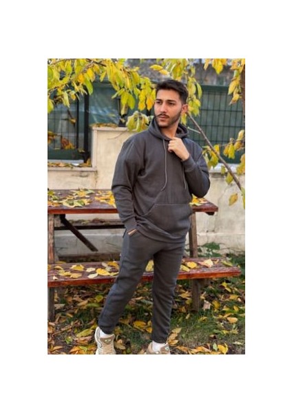 Füme 3 Iplik Eşofman Takımı Kalın