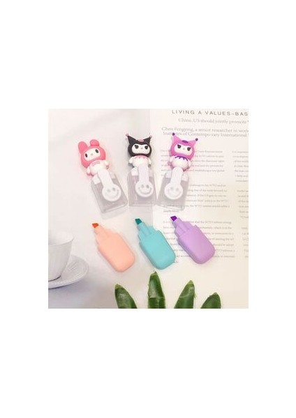 Sanrio Figürlü Mini Fosforlu Kalem