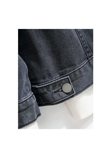 Erkek Gri Slim Fit Kot Ceket fırsatları