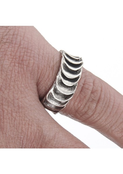 Vintage Kıvrımlı Ayarlanabilir Motorcu Erkek Yüzük Takı Y24 T5 fiyatları