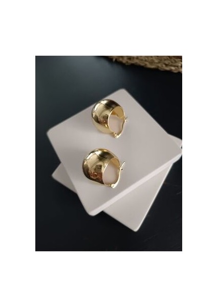 Bombeli Gold Küpe Kararmaz fırsatları