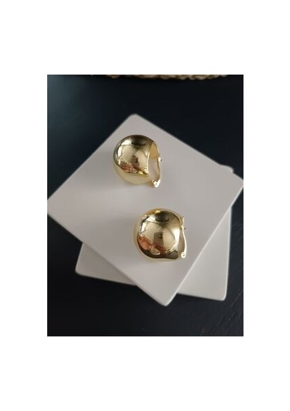 Bombeli Gold Küpe Kararmaz indirimleri