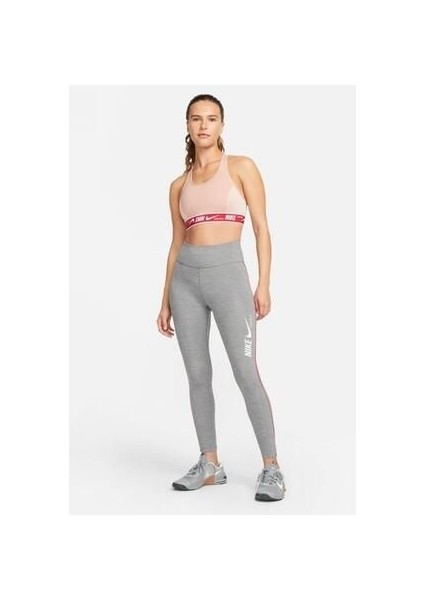 One Dri Fit Training Printed Grey Leggings Toparlayıcı 2 Iç Cepli Gri Tayt indirimleri
