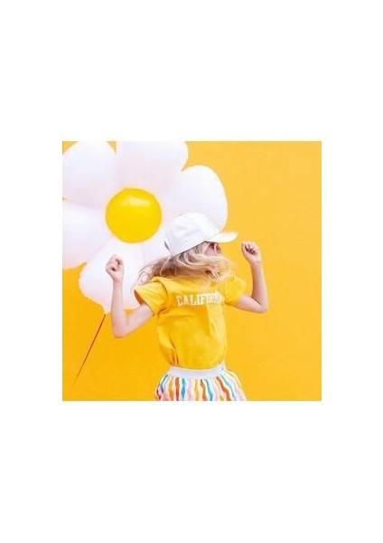 Papatya Çiçek Folyo Balon 50X40CM Doğum Günü Süsleme Balonu Dekorasyon Hediye Düğün Balon fiyatları