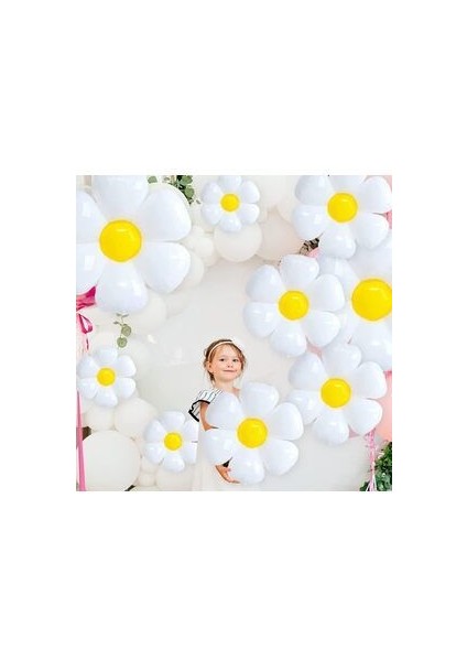Papatya Çiçek Folyo Balon 50X40CM Doğum Günü Süsleme Balonu Dekorasyon Hediye Düğün Balon modelleri