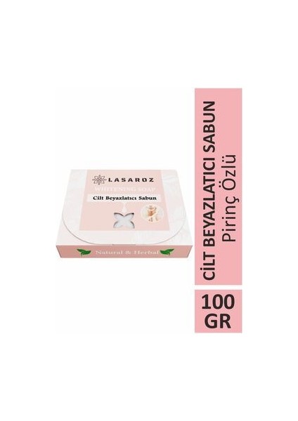 Cilt Beyazlatıcı Doğal Bitkisel Pirinç Sabunu 100 gr