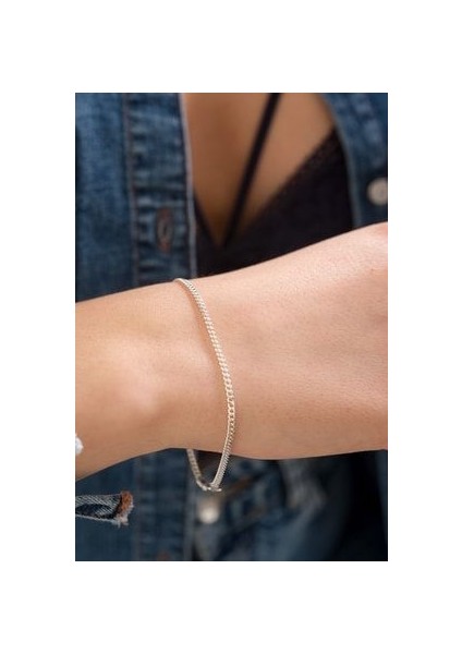 925 Ayar Gümüş Unisex Gurmet Bileklik 2.2 mm