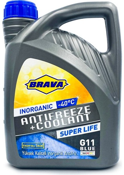 Antifiriz Mavi Yeşil (-40 -14) 3 Litre – G11-40/14C Brava/3lt - Unıversal Uyumlu