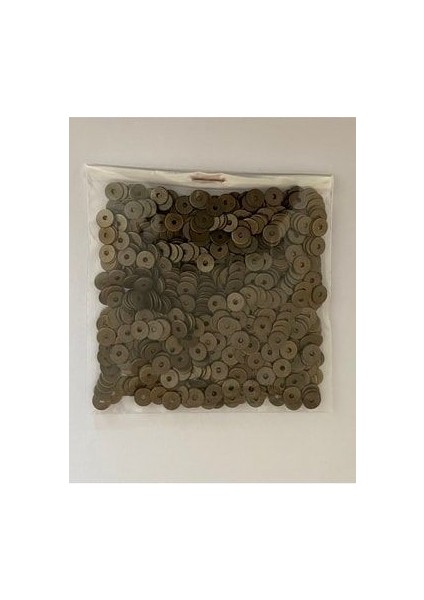 Eskitme Yeşil Oksit Kaplama Paslanmaz Tel Kırma Pul. 5mm. 50GR. fırsatları