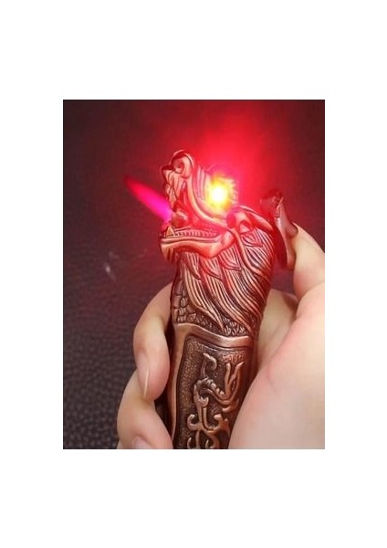 Ejderha Figürlü Hem Çakı Çakmak Modeli