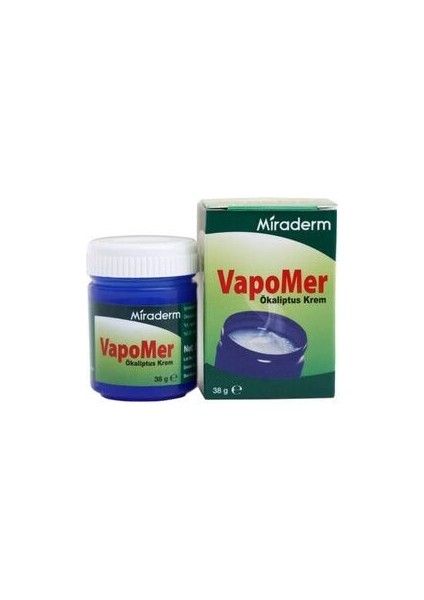 Vapomer Okaliptus Krem 38 g Shea Yağı ve Vitamin E Takviyesi ile Zenginleştirilmiş