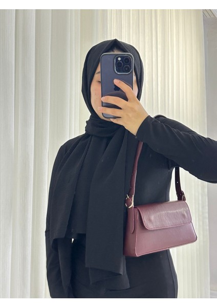 ZM Collection Bag Shopping Bordo Kadın Sade Şık El ve Kol Çantası