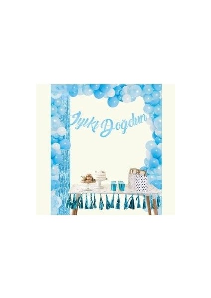 Iyiki Doğdun Banner Mavi Kaligrafi Banner El Yazısı Iyi Ki Doğdun Banner Yazı