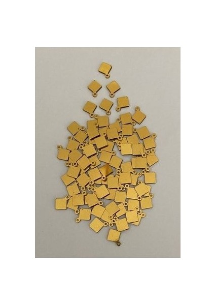 Oya, Abiye, Halhal, Bileklik, Kolye Vb. Pleksi Metalik Kaplama (Kalın) Plastik El Işleme Pul. 20GR.