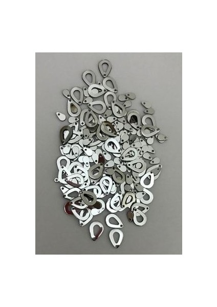 Oya, Abiye, Halhal, Bileklik, Kolye Vb. Pleksi Metalik Kaplama (Kalın) Plastik El Işleme Pul. 20GR.