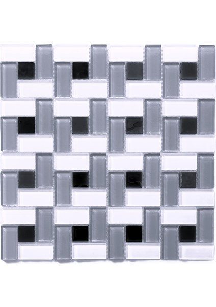 Mutfak Tezgah Arası, Banyo, Havuz, Sauna, Zemin, Duvar ve Tüm Yüzeyleri Için Kristal Cam Mozaik. Cam Ebatı: 23X23X4X4 Mm. File Ölçüsü: 30X30CM. (1 Kutu=11 File=1m2 Fiyatıdır )
